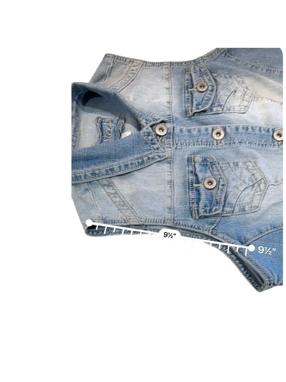 Maurices Denim Vest Size 1 - Picture 7 of 9